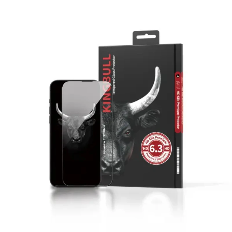 Kính Cường Lực Trong Suốt Mipow Kingbull HD Silk Premium iPhone 17 Series